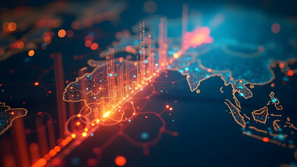 Visualize Robust International Trade Retaliation: Impactful Imagery of Counteractive Tariffs, Strategic Policy Shifts, and Global Market Adjustments in Photo Stock Concept