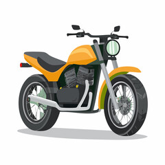 Vintage Motorcycle Illustration  A Classic Two-Wheeled Machine