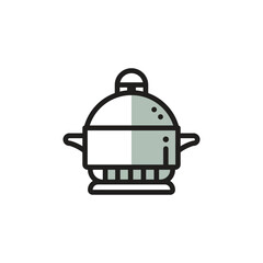 Pressure cooker logo template