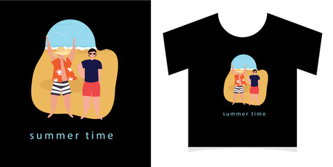 Tshirt design print concept. Vintage typography t-shirt graphics with trex, vector set © Griyolabs