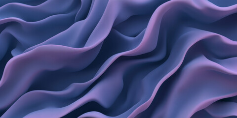 Deep purple futuristic velvet waves create elegant abstract background