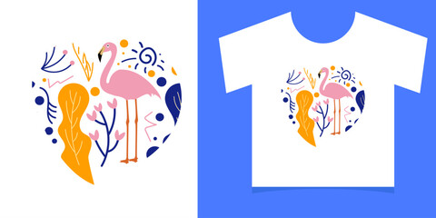Tshirt design print concept. Vintage typography t-shirt graphics with trex, vector set © Griyolabs