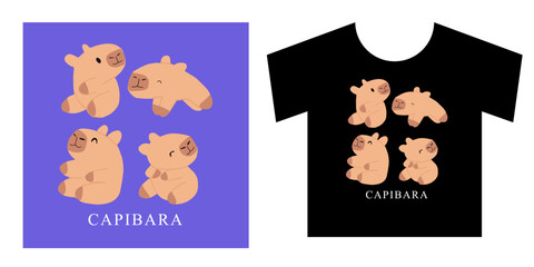 Popular design concpet. t-rex, floral,Vintage typography t-shirt graphics with trex, vector set. variant design tshirt concept © Griyolabs