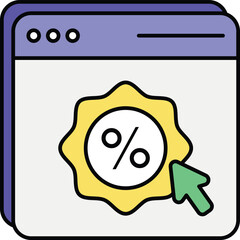 Vector Shopping and Ecommerce or Shop or Online Shopping Color outline Icons Pack and Illustrations 