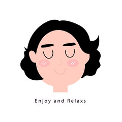 Emoticon avatar of a man with a mustache and a beard. man expression face	
