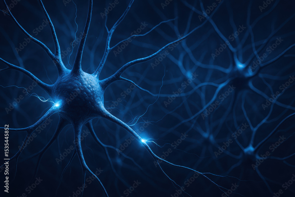 Poster an intricate network neuron cells illustrates the complexity interconnected systems symbolizing comm