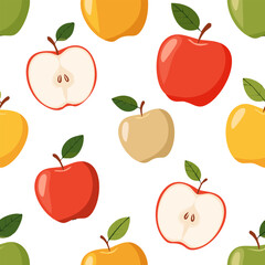 seamless background with apples