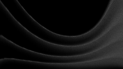 elegant dark black abstract background with noise and elegant curved lines