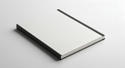 Blank Grid Notebook Mockup Perfect for Design Presentations and Branding