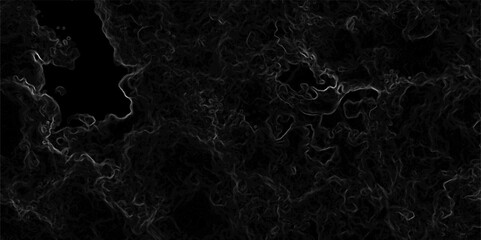 Abstract dark, organic texture featuring faint, glowing green lines tracing vein-like or neural pathways over a deep black background.  Microscopic biological network, smoke tendrils, energy flowing 