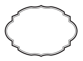 Fototapeta premium Vintage Round Floral Vector Frames – Ornate Border Design for Invitation and Scrapbook