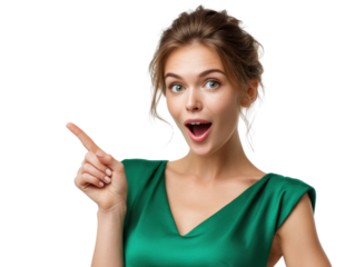 surprised young woman with open mouth