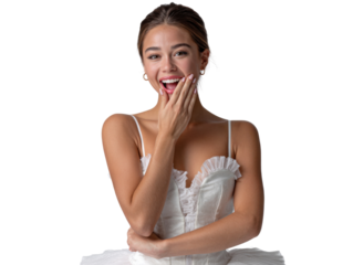 young woman thinking