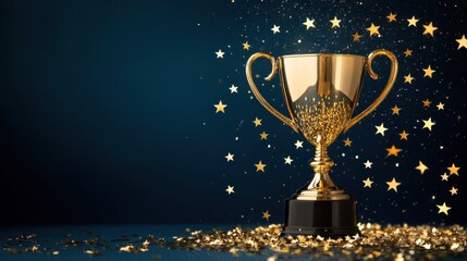 The design highlights symbols of achievement and excellence