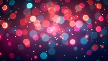 Vibrant Festival Lights Bokeh Background for Event or Celebration Poster