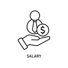 Icon a salary, isolated against a clean background.