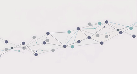 Abstract Network Connection Nodes and Lines Interconnecting
