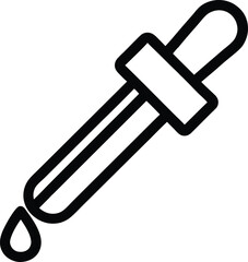 Dropper Icon for Medical and Cosmetic Use
