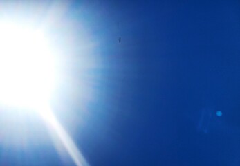 Fototapeta premium blue sky and sun