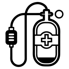 vector illustration of a medical machine icon
