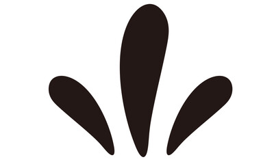 しずく　水滴　アイコン　汗	