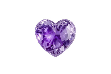 Purple heart-shaped gem