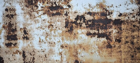 Old rusty metal texture. Grunge background industrial wallpaper.