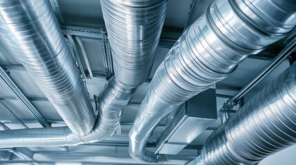 Industrial Ventilation Duct System, Metal Network Structure