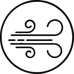 Wind Symbol Icon
