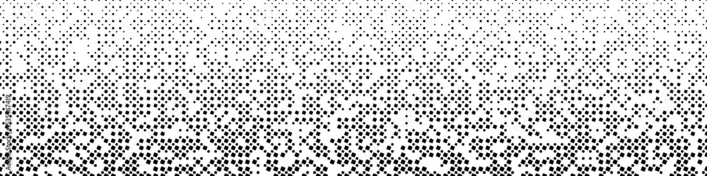 Poster geometrical repeating diagonal square pattern background design - abstract monochrome vector illustr