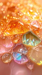 「幾何学と宝石が織りなす煌めきのアート｜レザー×クリスタルの幻想装飾」

