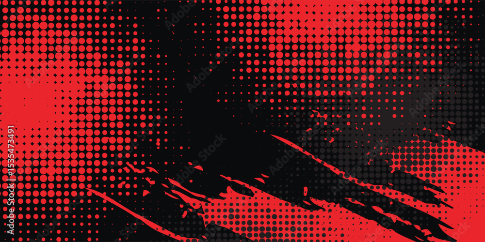 Poster grunge texture effect background. distressed rough dark abstract textured. black isolated on red. gr