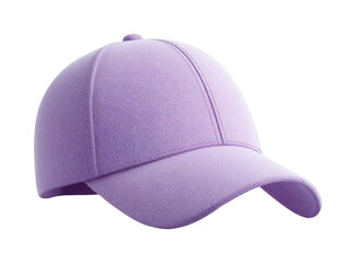 Fototapeta premium Purple baseball cap with curved visor