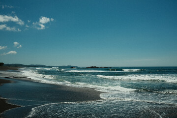 waves on the beach