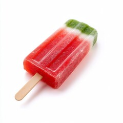 Watermelon popsicle isolated on white background.