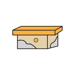 Elegant Minimalist Box Design Vector EPS Illustration