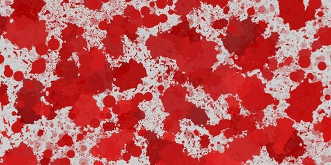 Dynamic Red Splatter Background. Red watercolor or ink splashes. Suitable for Artistic backgrounds, grunge aesthetics, protest art, Halloween themes, horror graphics, abstract design