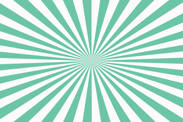 Snow color and Aquamarine color Sunburst for the background. Flag of japanese