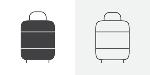 Baggage icon Line graphics illustration