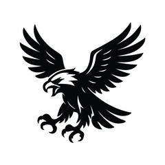 Flying Eagle Silhouette Vector