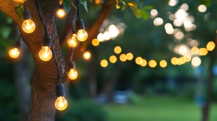 Enchanting String Lights Candles and Lamps Create a Magical Atmosphere