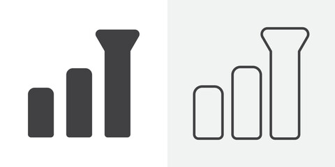 Signal icon Line graphics illustration