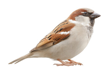 Detailed close-up of a male sparrow