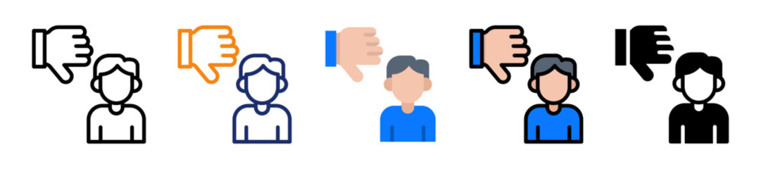 Dissatisfied Multiple Style Icon