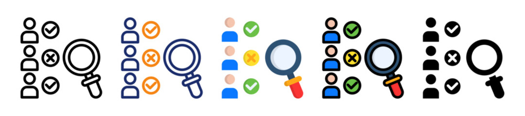 Survey Multiple Style Icon