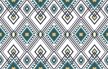 Vector illustration of geometric or ethnic seamless pattern traditional design for background