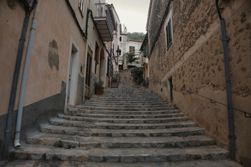 street in the Mallorcan town of Buñola