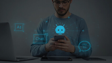 man with laptop computer