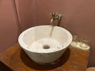 bathroom interior modern design sink washbasin and faucet