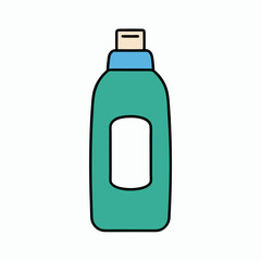plastic bottle with liquid